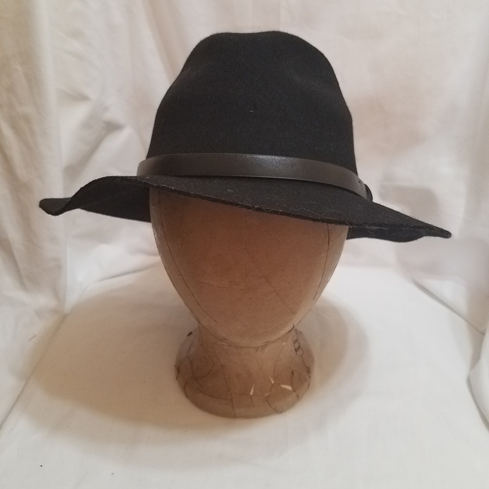 Topman Wide Brim Wool Fedora